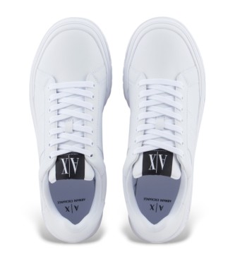 Armani Exchange Weie Logo-Turnschuhe