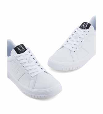 Armani Exchange Weie Logo-Turnschuhe