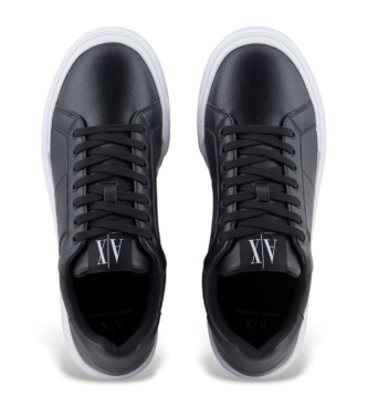 Armani Exchange Schwarze Logo-Turnschuhe