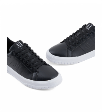 Armani Exchange Schwarze Logo-Turnschuhe