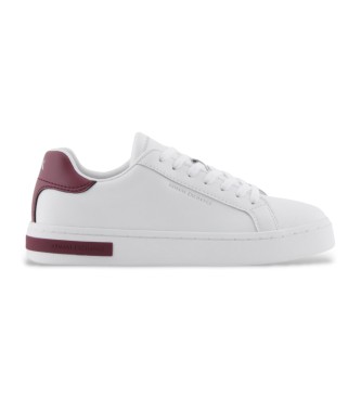 Armani Exchange Eksklusive lder-sneakers i hvid