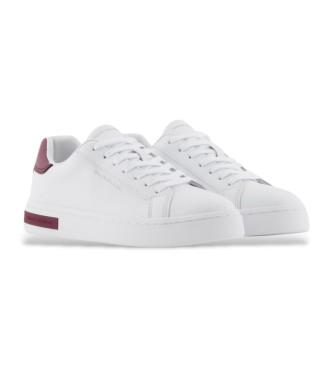 Armani Exchange Eksklusive lder-sneakers i hvid