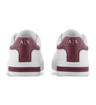 Armani Exchange Eksklusive lder-sneakers i hvid