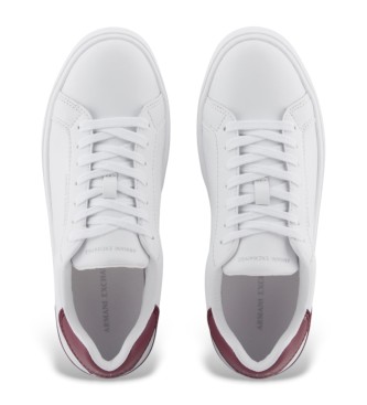Armani Exchange Eksklusive lder-sneakers i hvid