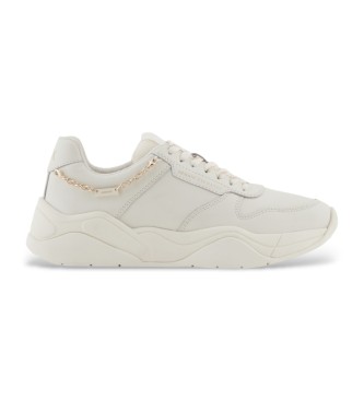 AIX Armani Exchange Sapatilhas de couro Equip branco