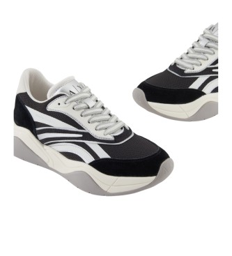 Armani Exchange Sommer Leder Sneakers schwarz
