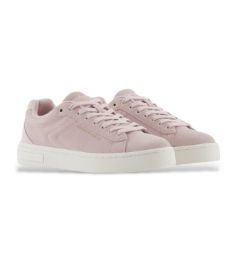 Armani Exchange Groove Leder Sneakers rosa