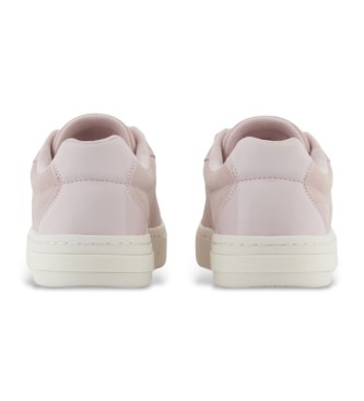 Armani Exchange Groove Leder Sneakers rosa