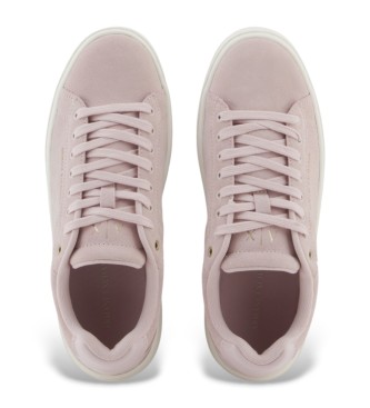Armani Exchange Groove Leder Sneakers rosa