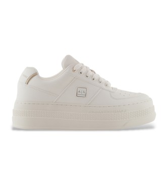 Armani Exchange Niedrige Turnschuhe wei