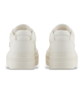 Armani Exchange Niedrige Turnschuhe wei