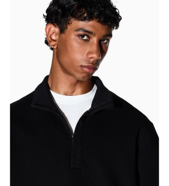 AIX Armani Exchange Črna jopica z zadrgo