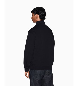 AIX Armani Exchange Črna jopica z zadrgo