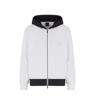 Armani Exchange Sudadera Interlock blanco