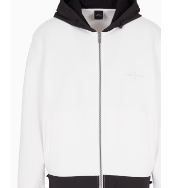 Armani Exchange Sudadera Interlock blanco