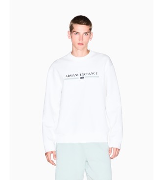Armani Exchange Basic sweatshirt hvid
