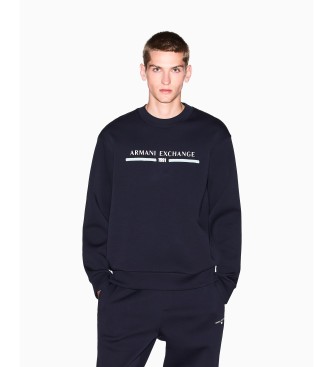 Armani Exchange Basic sweatshirt navy