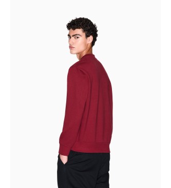 Armani Exchange Rdbrun sweatshirt med rund hals