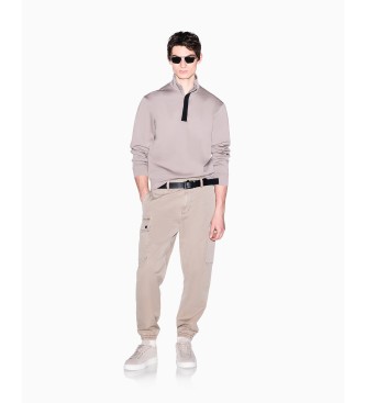 A|X Armani Exchange Beige stretch sweatshirt