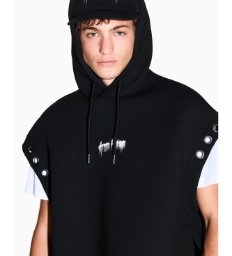 Armani Exchange Sleeveless sweatshirt black