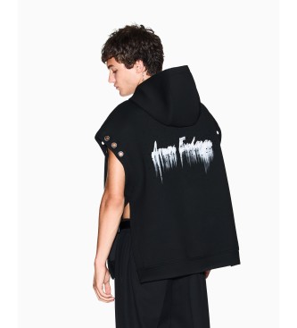 Armani Exchange Sleeveless sweatshirt black
