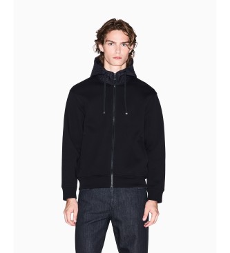 Armani Exchange Sweatshirt med lynls, sort