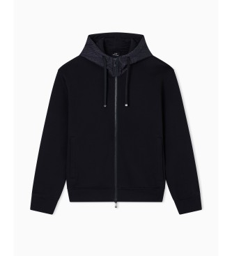 Armani Exchange Sweatshirt med lynls, sort