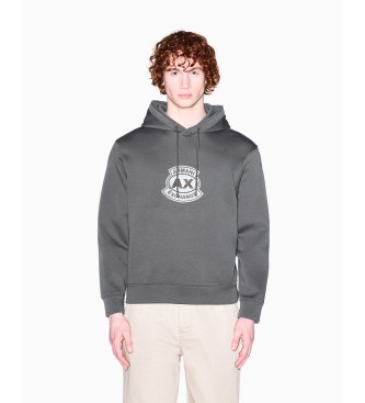 A|X Armani Exchange Siv pulover s kapuco