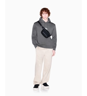 A|X Armani Exchange Siv pulover s kapuco