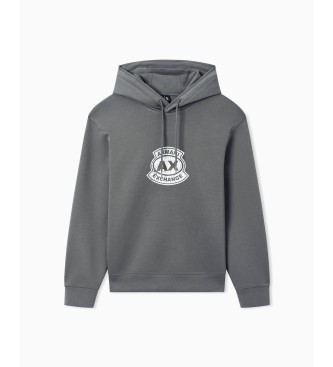 A|X Armani Exchange Siv pulover s kapuco
