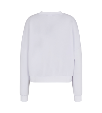 Armani Exchange Hvid sweatshirt med rund hals