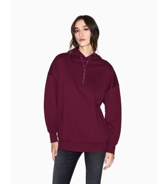 Armani Exchange Felpa moderna color bordeaux