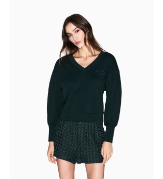 A|X Armani Exchange Sweatshirt with wide sleeves dark green