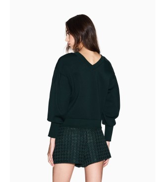 A|X Armani Exchange Sweatshirt with wide sleeves dark green