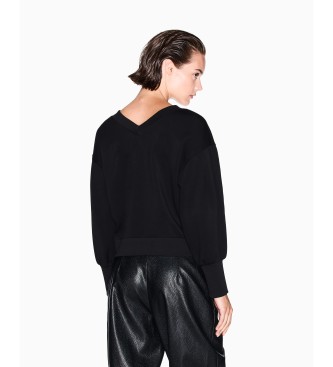 A|X Armani Exchange Sweatshirt with wide sleeves black