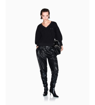 A|X Armani Exchange Sweatshirt with wide sleeves black