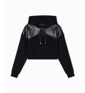 A|X Armani Exchange Short sweatshirt with black cut
