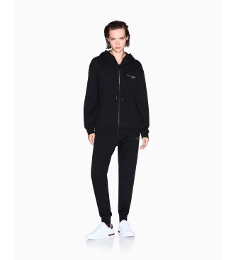 A|X Armani Exchange Felpa nera con zip