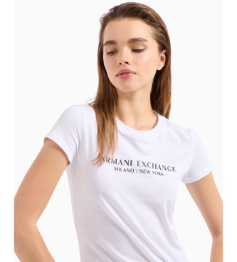 Armani Exchange T-shirt de manga curta branca