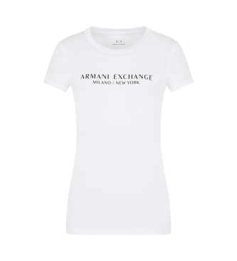 Armani Exchange Koszulka z krótkim rękawem biała