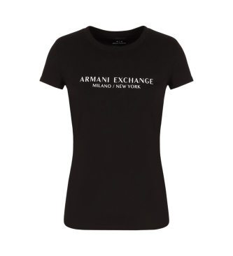 Armani Exchange T-shirt korte mouw zwart