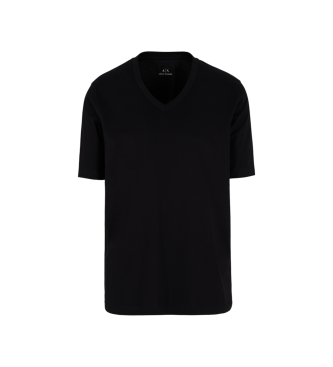 Armani Exchange Koszulka merceryzowana czarna
