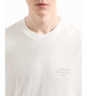 Armani Exchange Hvid t-shirt med rund hals