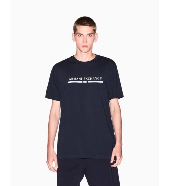 Armani Exchange Klassisk marinbl T-shirt