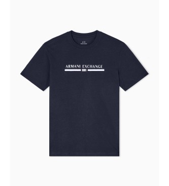 Armani Exchange Klassisk marinbl T-shirt
