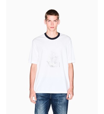 Armani Exchange Camiseta Casual blanco