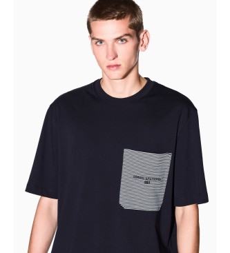 Armani Exchange T-shirt with navy pocket