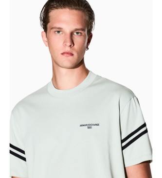 A|X Armani Exchange T-shirt Contrast with light green ribbet
