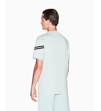 A|X Armani Exchange T-shirt Contrast with light green ribbet