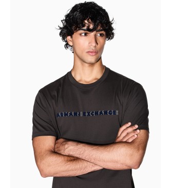 Armani Exchange Basic brown T-shirt